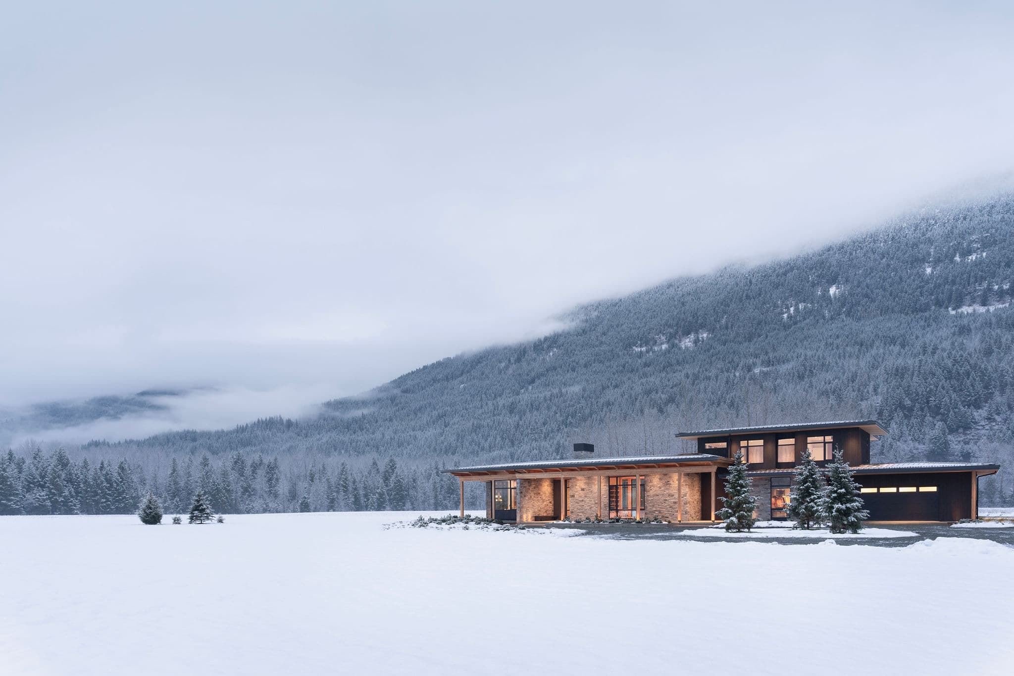 Snowy Whistler landscape