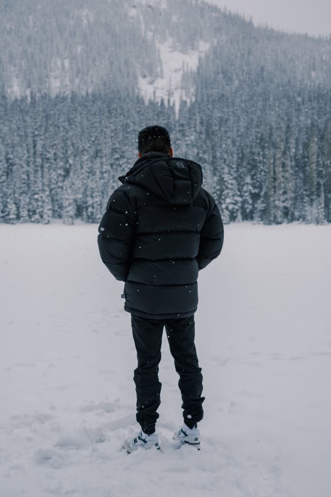 Justin Tse taking in the Whistler mountain landscape during his AceHost stay